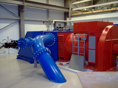 Turgo Hydro Turbine-generator in Tasiilaq, Greenland