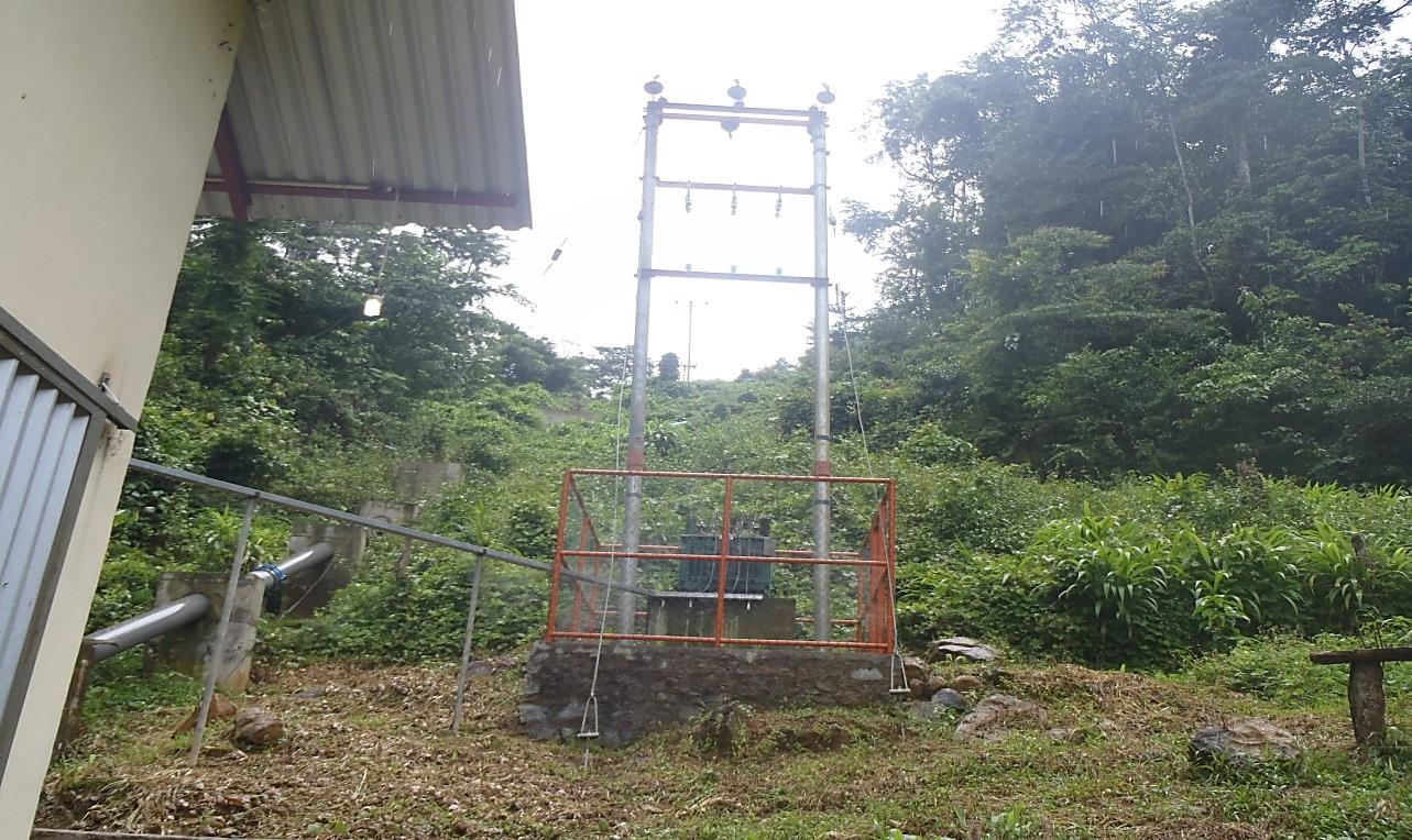 Turgo hydro turbine powerhouse transformer