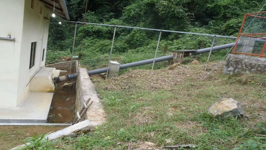 Turgo hydro turbine penstock