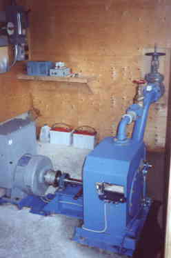 12 KW two nozzle Pelton turbine operating on 175 meter head.
